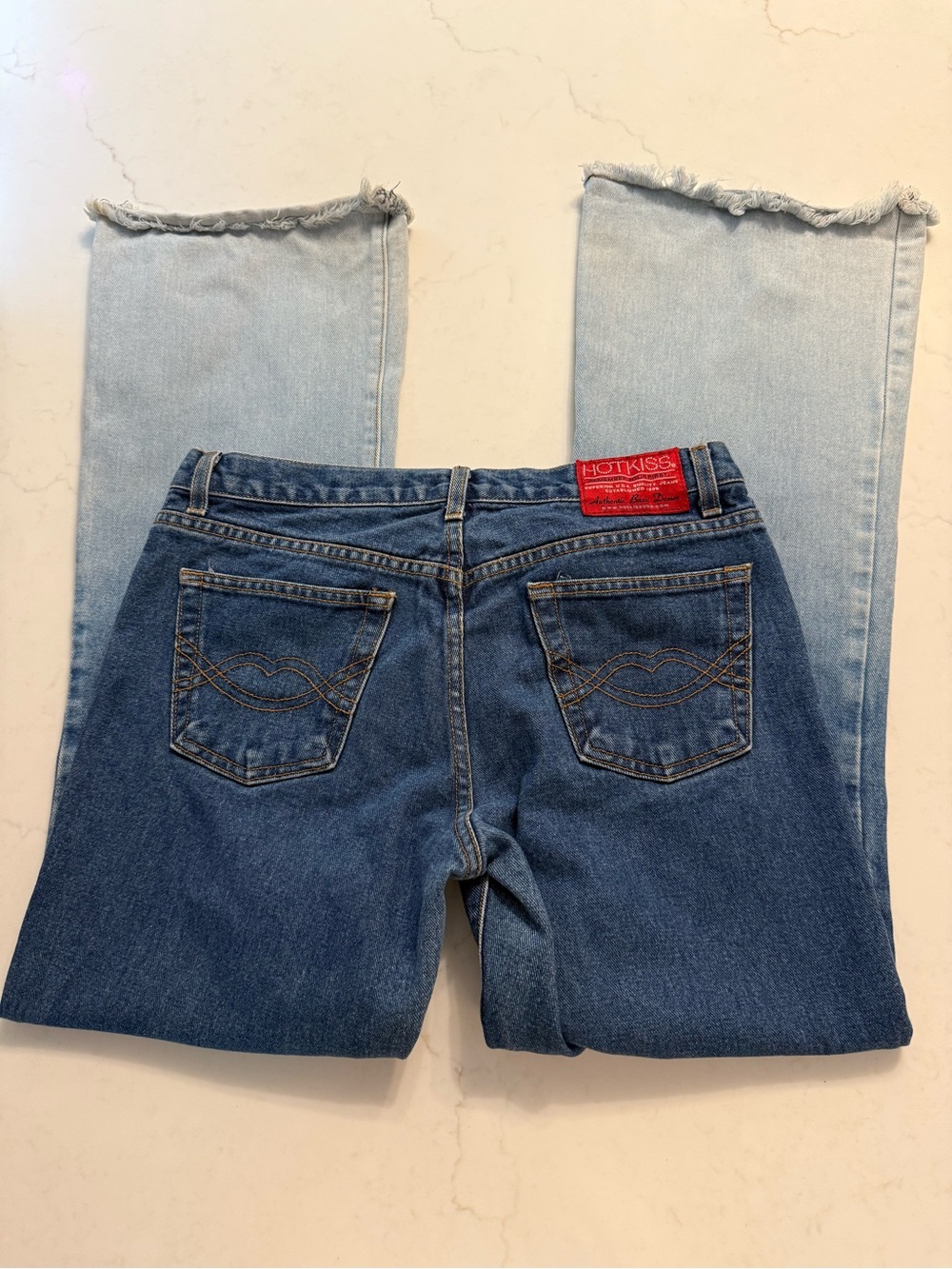 Hot Kiss Y2K Ombre Flare Jeans Size 11/33